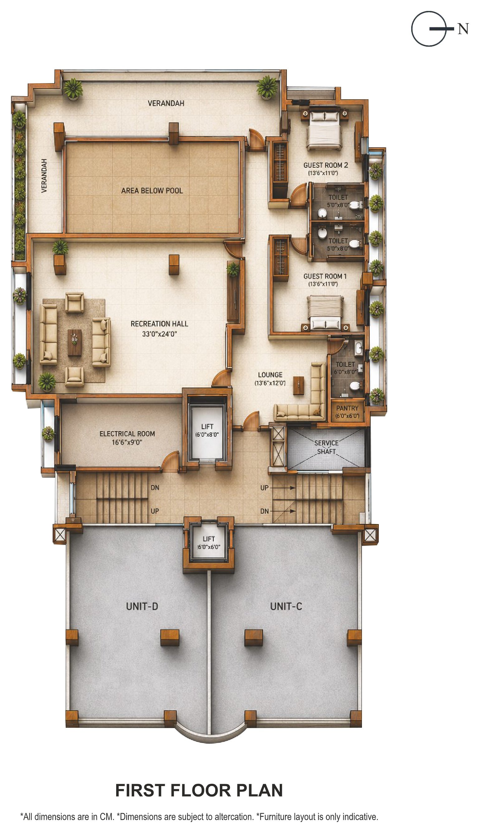 RCN Regal Palace — First Floor Plan